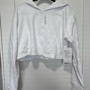 lululemon athletica White Cropped Hoodie